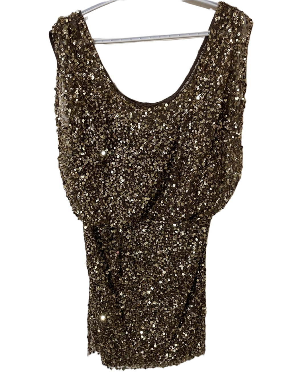 Aidan Mattox Gold Sequin Dress Size 20W